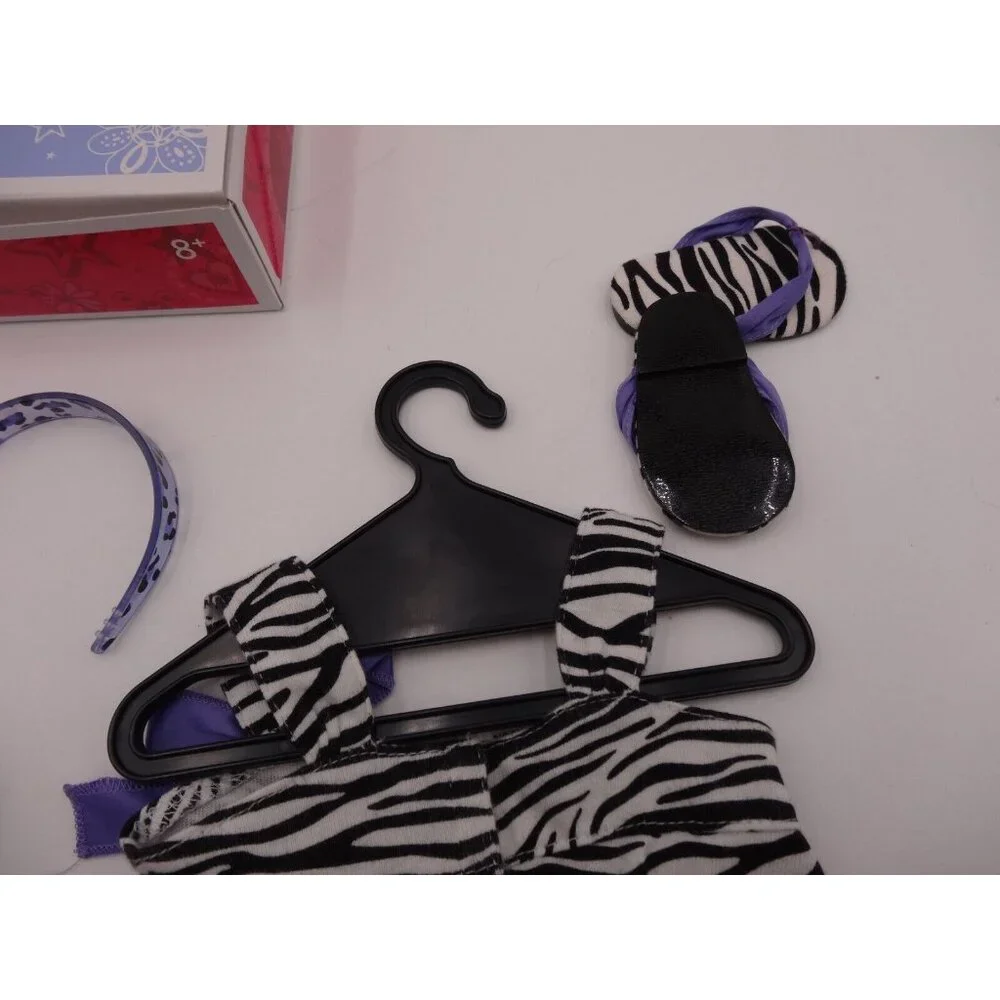 American Girl SAFARI SUNDRESS RETIRED NEW In Box Dress Charm Hanger Sandals Head